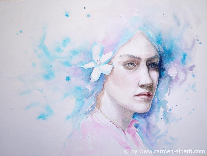 Blumen im Haar / flowers in her hair